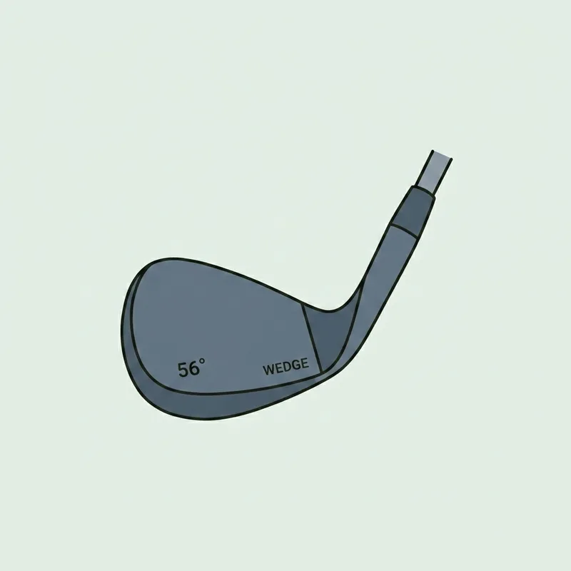 A single golf wedge head shown on its own