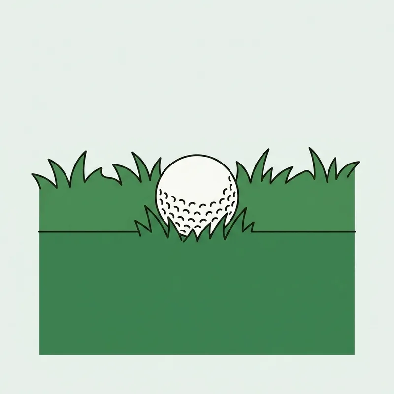 The edge of a putting green where mown grass meets longer rough