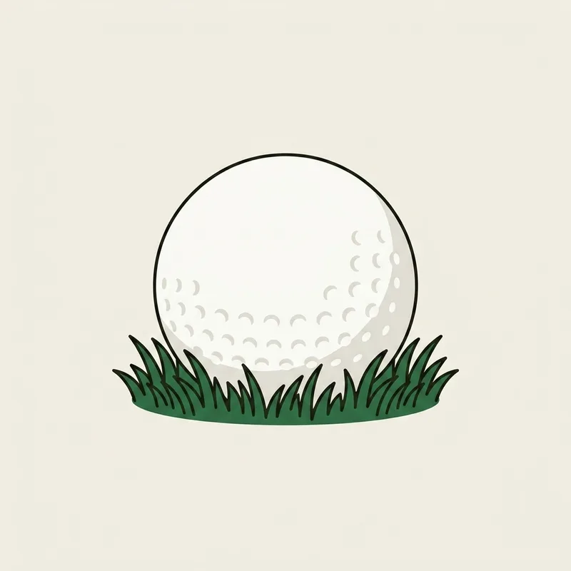 A single golf ball resting on close-cut fairway grass