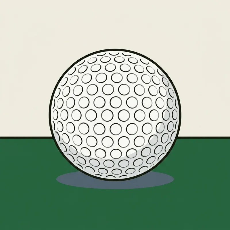 A single golf ball resting on closely mown fairway grass