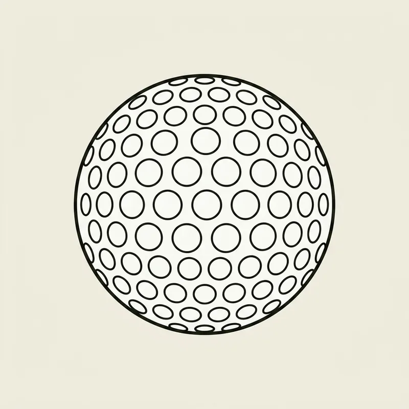 A single golf ball seen close up, showing its dimpled surface